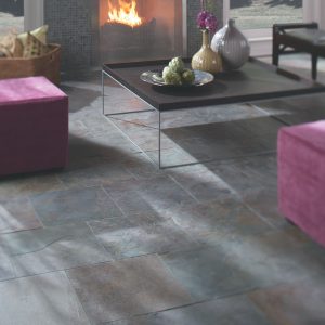Tile in Living Room | Tish flooring